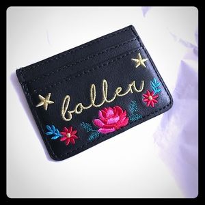 Skinnydip Western Style Embroidered Card Wallet Skinnydip Western Style Embroidered Card Wallet
