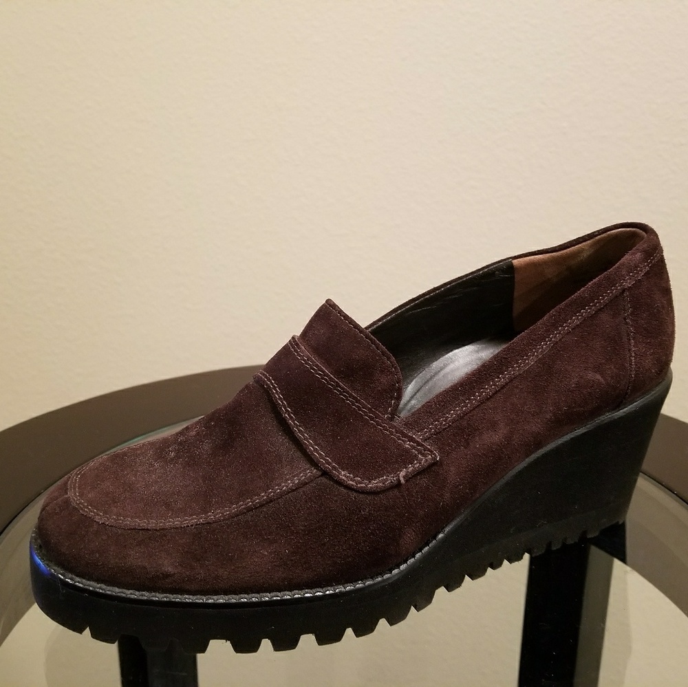 Paul Green Munchen Brown Suede Loafer size 7