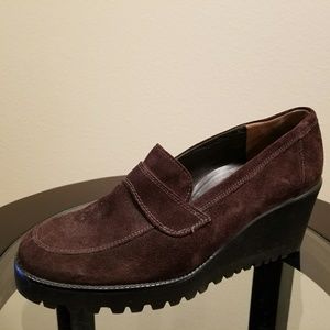 Paul Green Munchen Brown Suede Loafer size 7