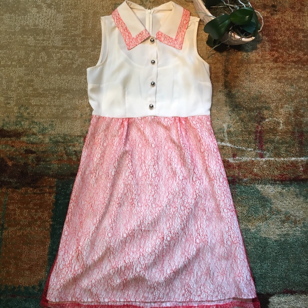 Bea & Dot by ModCloth • Ivory & Red Vintage Dress