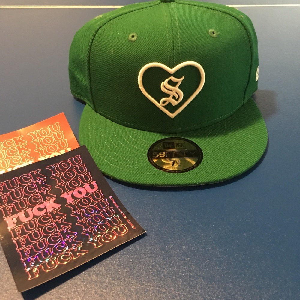 Authentic Supreme New Era Fifty Hat Size 7 1/2