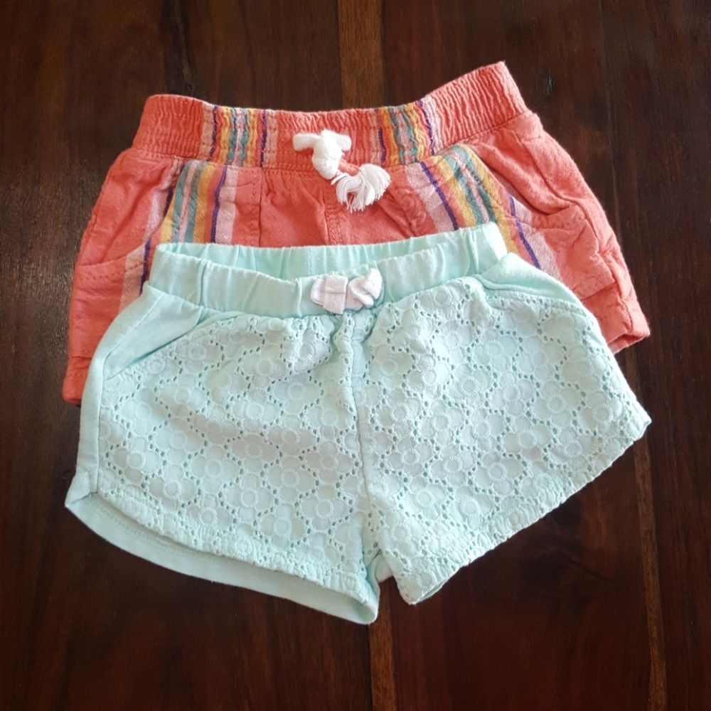 Sale!  Shorts for Baby Girl, Set of 2
