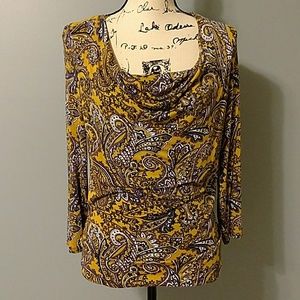 Michael Kors Drape Neck Top