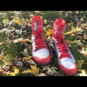 Youth Football Under Armor High Tops