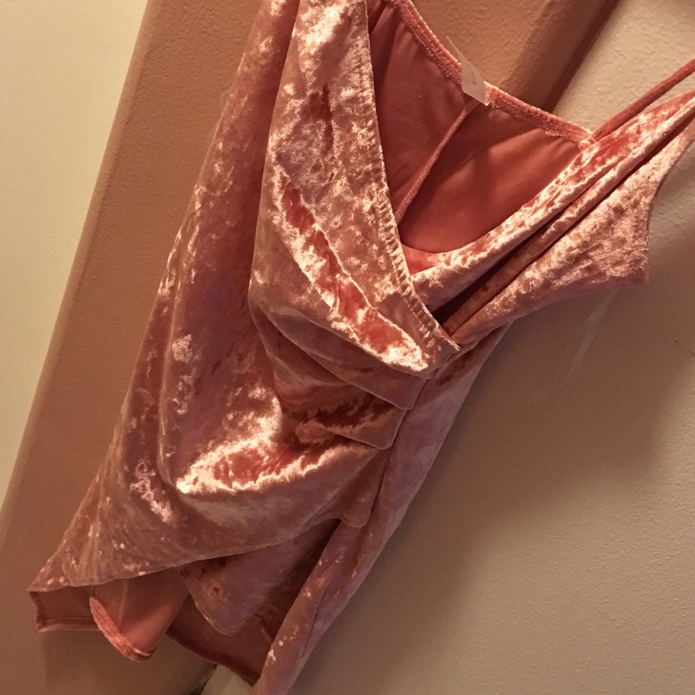 Blush pink body con dress