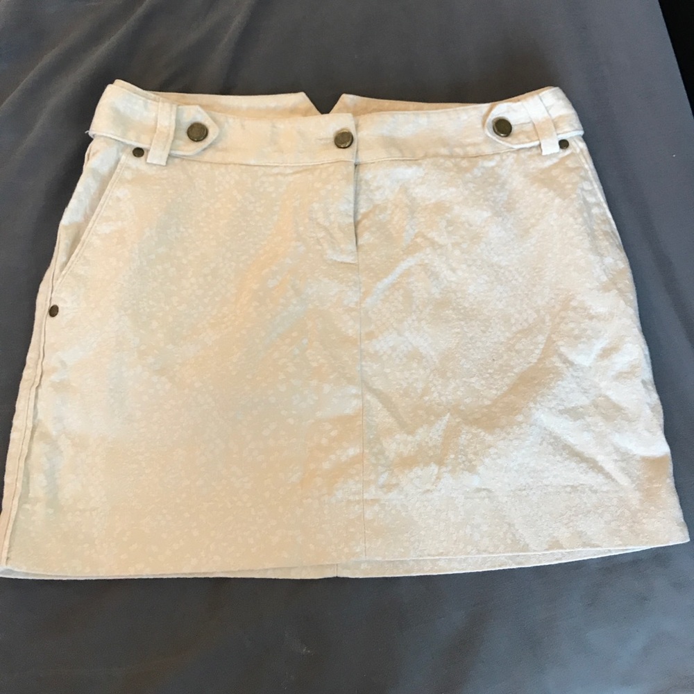 Beige Express Mini Skirt