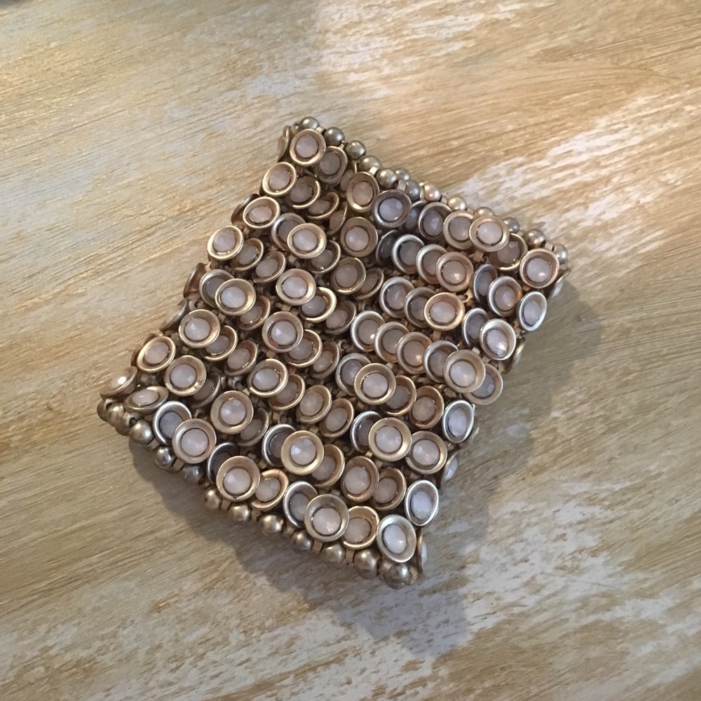 Gold cuff bracelet