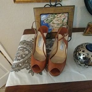 Jimmy Choo peep toe sling back