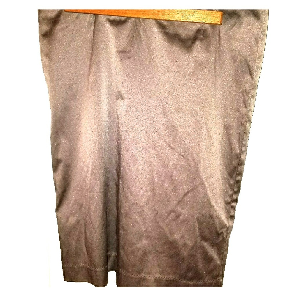 Silver pencil skirt