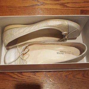 White Taryn Rose flats