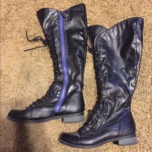 Bamboo brand, lace up boots