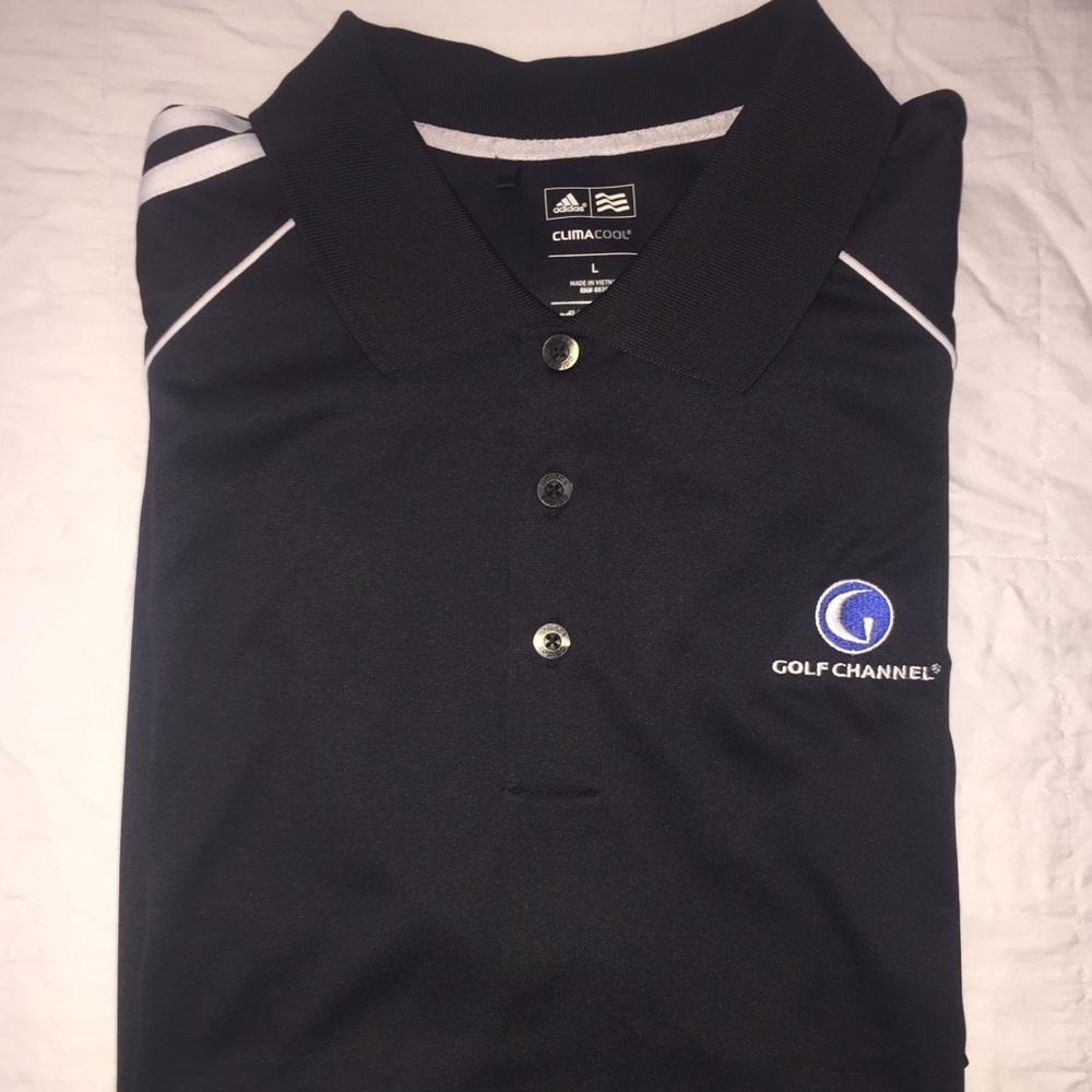 Adidas “Golf Channel” Polo Black- size Large