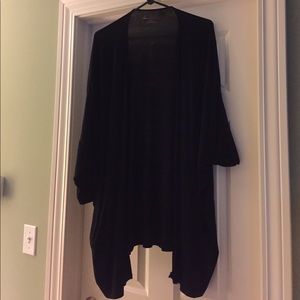 Black 3/4 Sleeve Cardigan