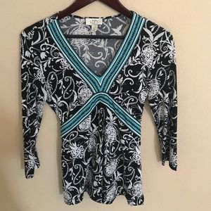 3/4 length sleeve Ann Taylor LOFT blouse