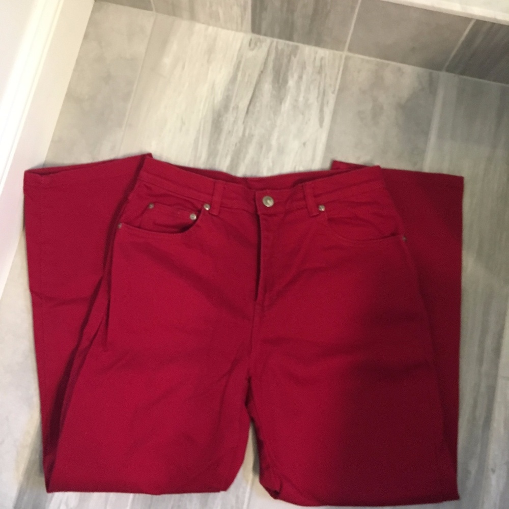 Women's Red High Rise Jeans Size 8P Style & Co. - Picture 6 of 9