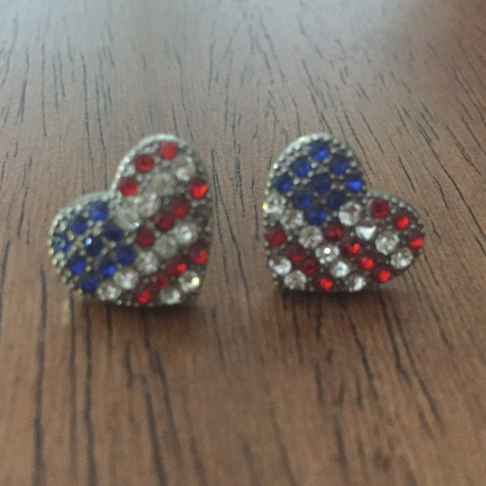 🇱🇷 Flag Heart Earrings
