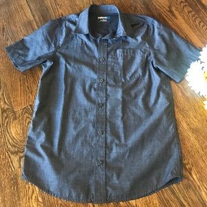 Boys Dark Grey Collared Shirt, Sz L