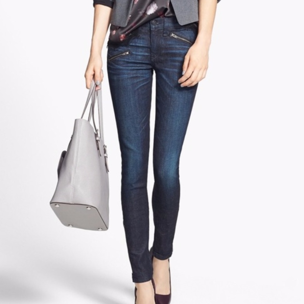 Rag & Bone Zipper Detail Jeans