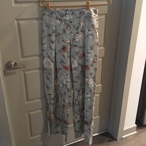 Rose pattern pants