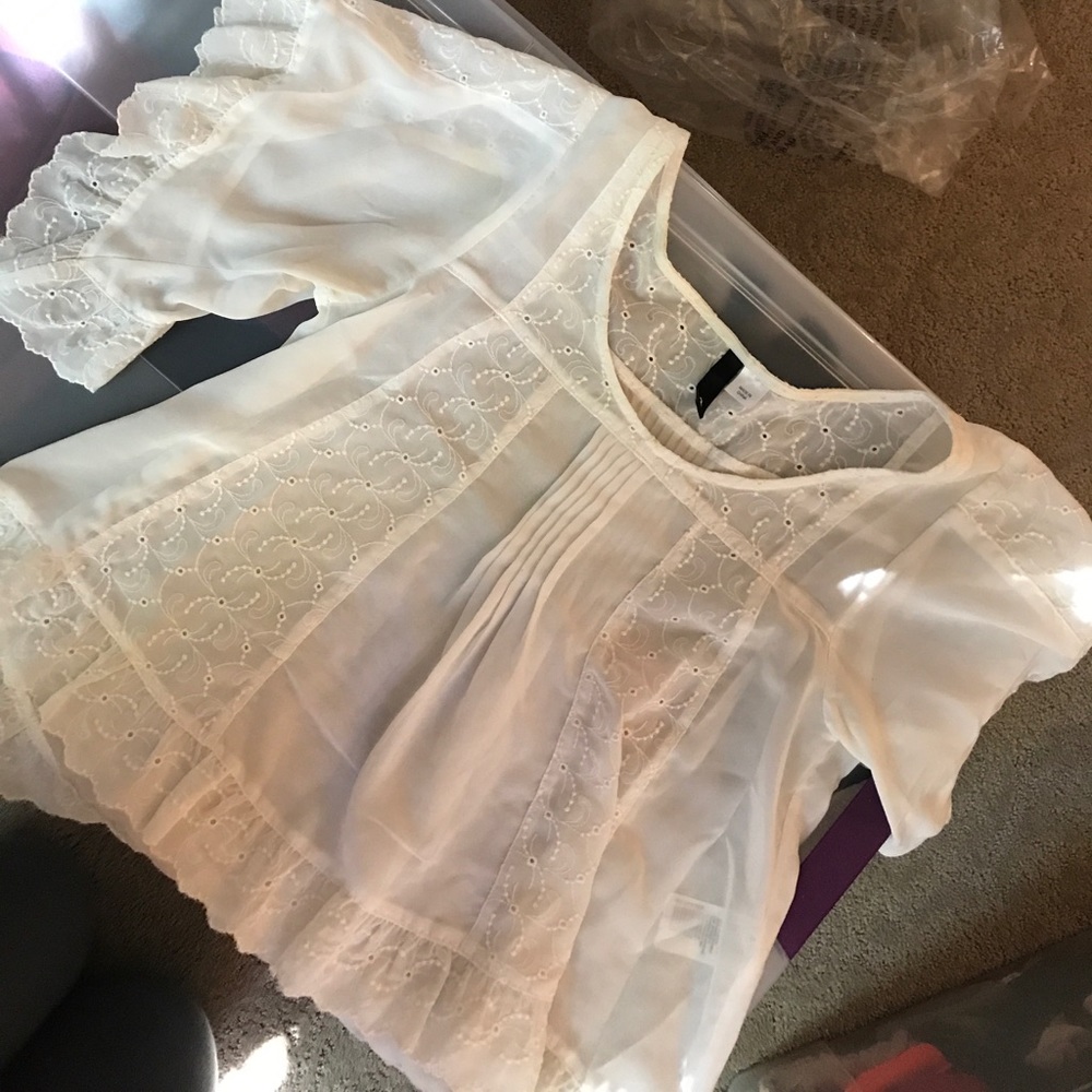 H&M White top