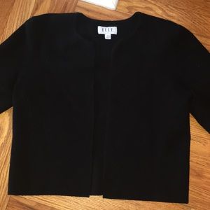 black cropped cardigan