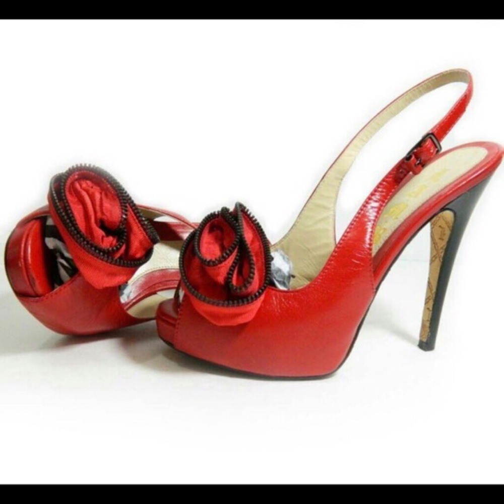 L.A.M.B. Red Sydney Heels