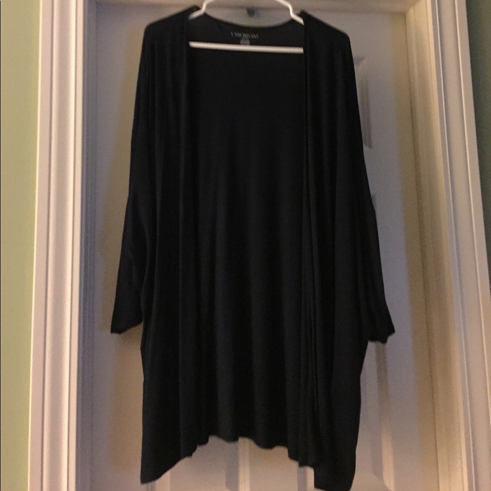 Navy 3/4 Sleeve Cardigan