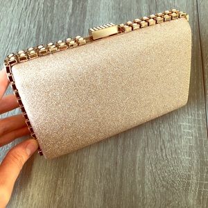 Gold Glitter Clutch