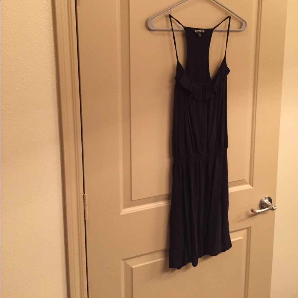 Black jersey dress