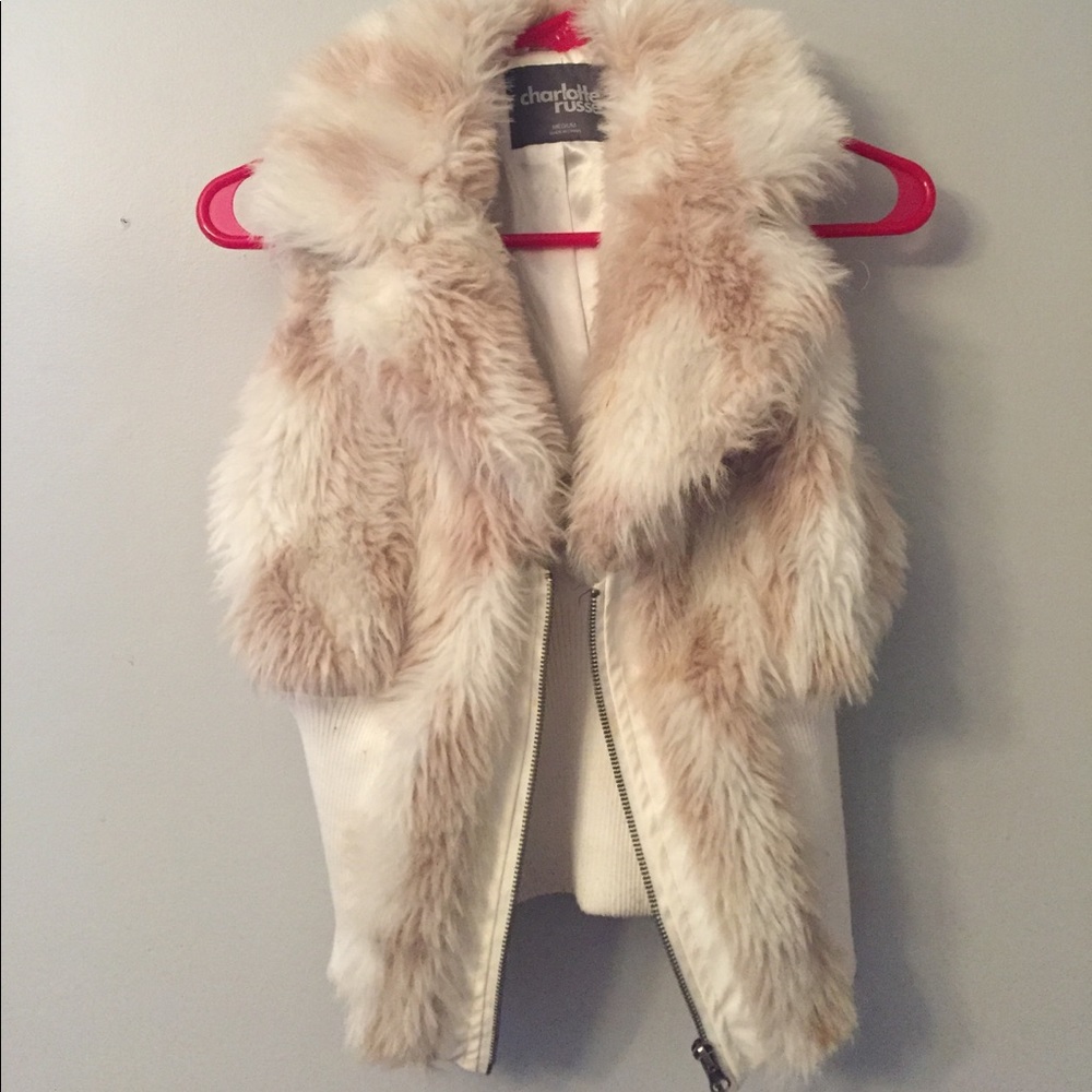 Faux fur vest