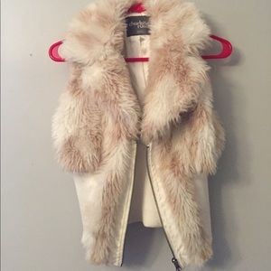 Faux fur vest