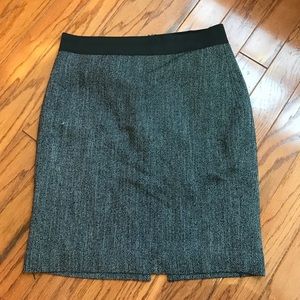 Express Herringbone Pencil Skirt