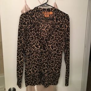 Tory Burch wooo leopard print cardigan