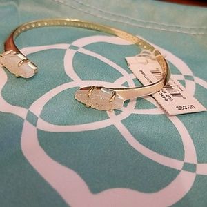 NWT Kendra Scott Gold Druzy Bianca Cuff