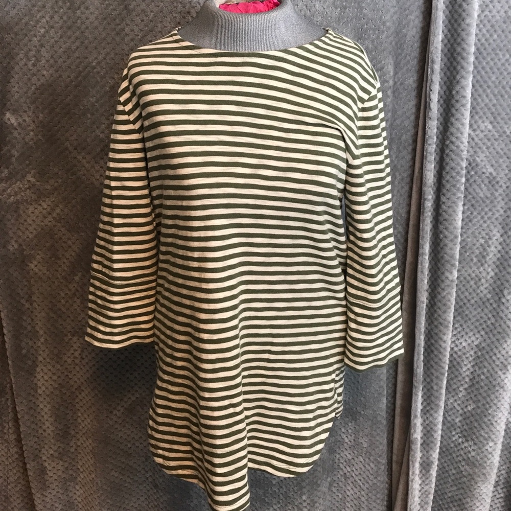 Merona heather striped long sleeve tee