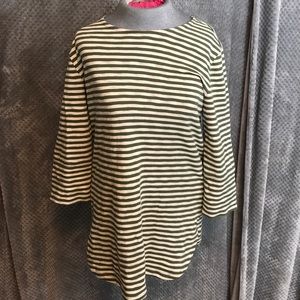 Merona heather striped long sleeve tee