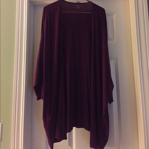 Plum 3/4 Sleeve Cardigan