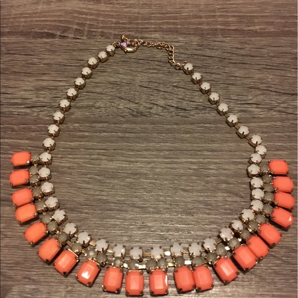 Two Bar III gold-tone pink & blue stone frontal necklaces - Picture 4 of 5