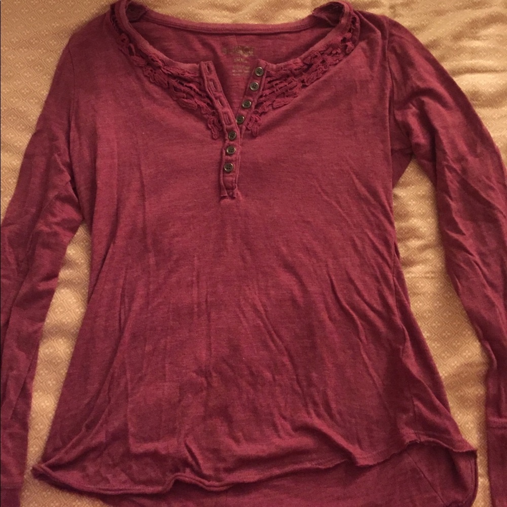 Mauve long sleeve shirt