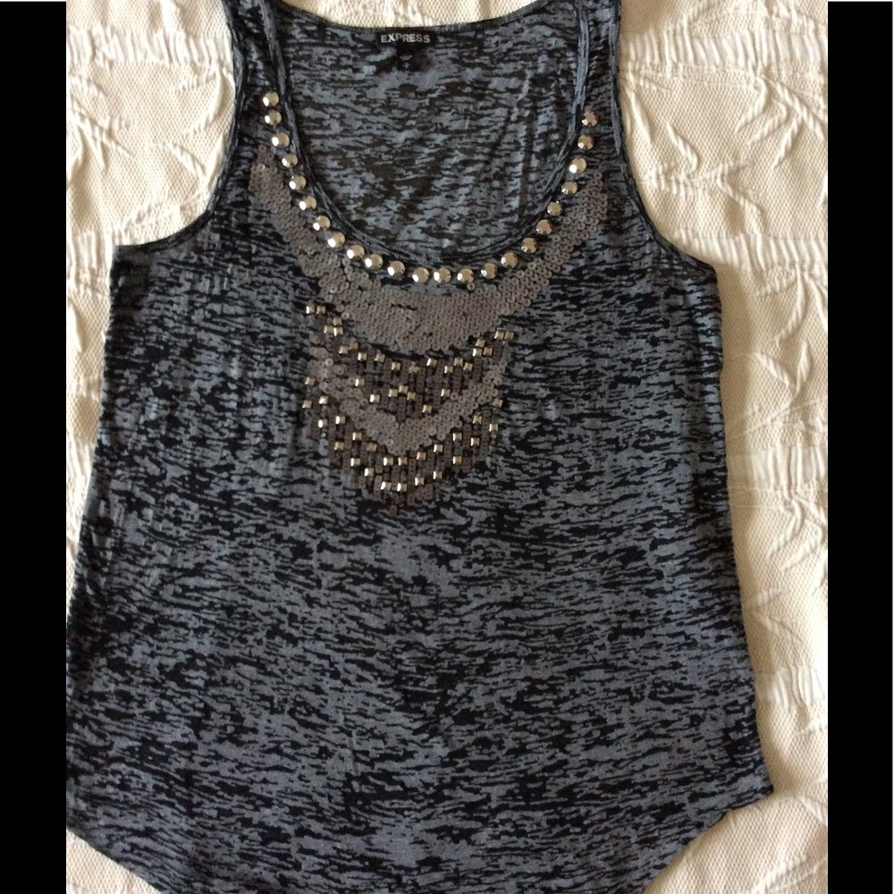 Express Embellished Tank Top