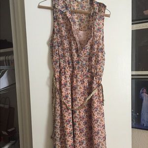 Charlotte Russe floral dress with gold belt