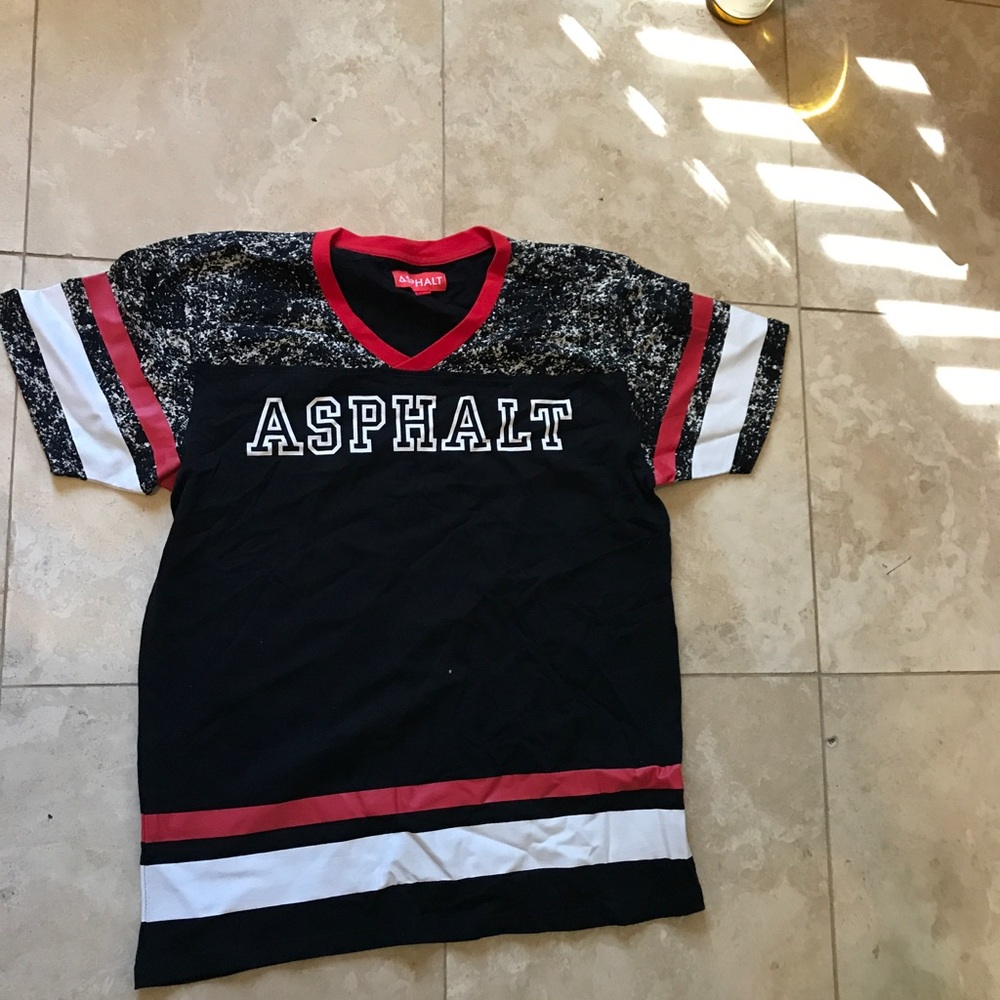 Men's asphalt jersey style shirt