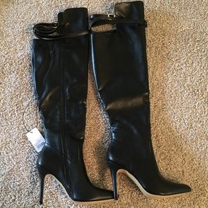 NWT Altuzarra for Target Black OTK Heel Boots