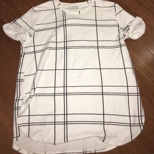 Zara black and white tshirt