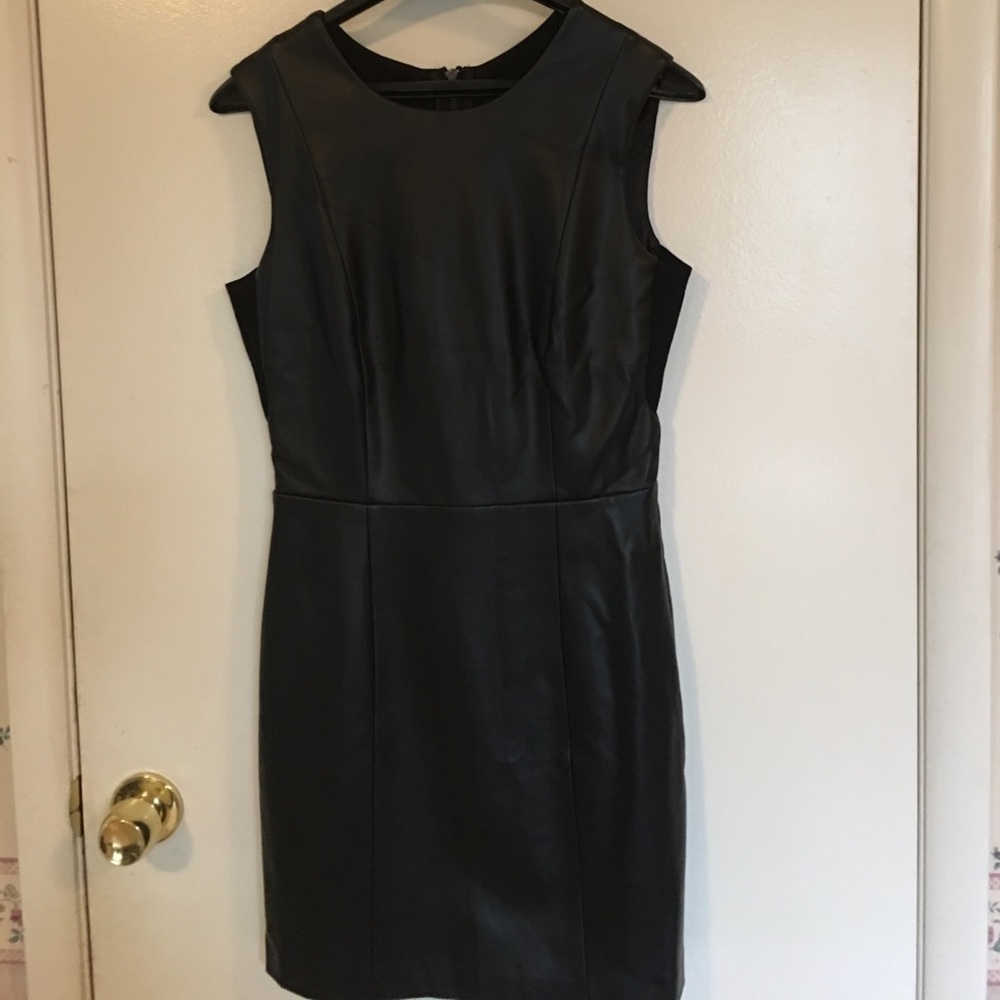 Ladies faux leather dress.