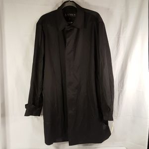 Lauren Ralph Lauren Black Windbreaker Trench