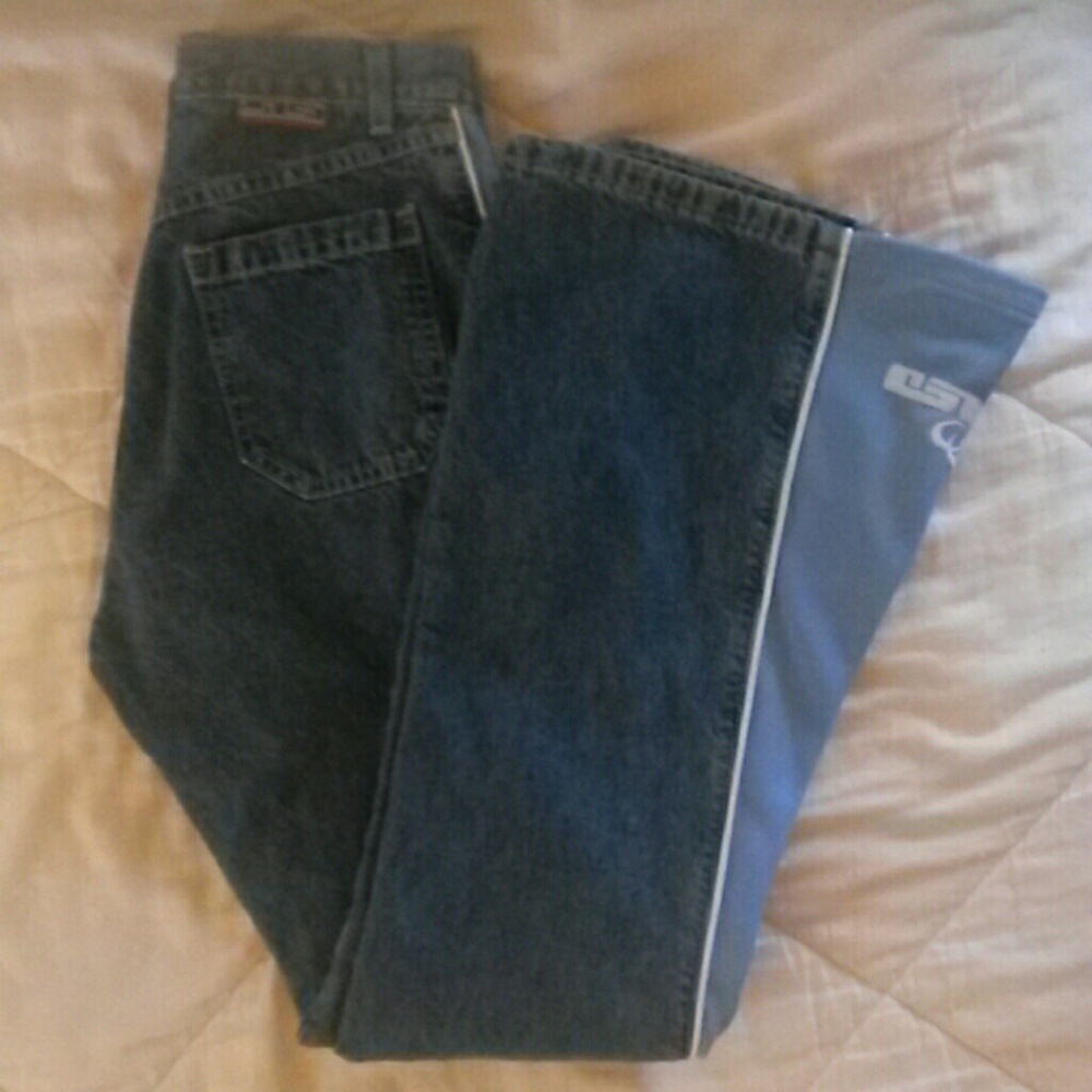 Fit & Flare Paneled Jeans