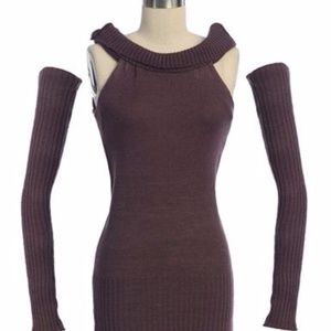 ANTHROPOLOGIE KNIT SWEATER WITH ARM WARMERS ANTHROPOLOGIE KNIT SWEATER WITH ARM WARMERS