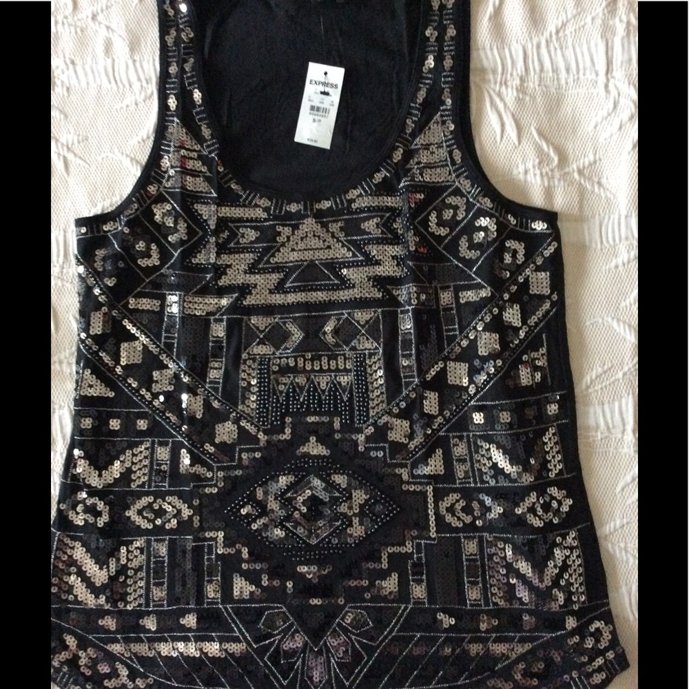 Express Sequined Tank Top