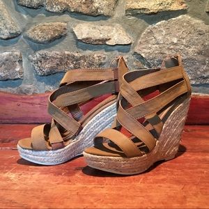Call It Spring Tan Espadrilles Size:6